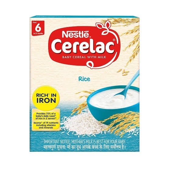 Nestle Cerelac From 6 To 12 Months  - Rice, 400g