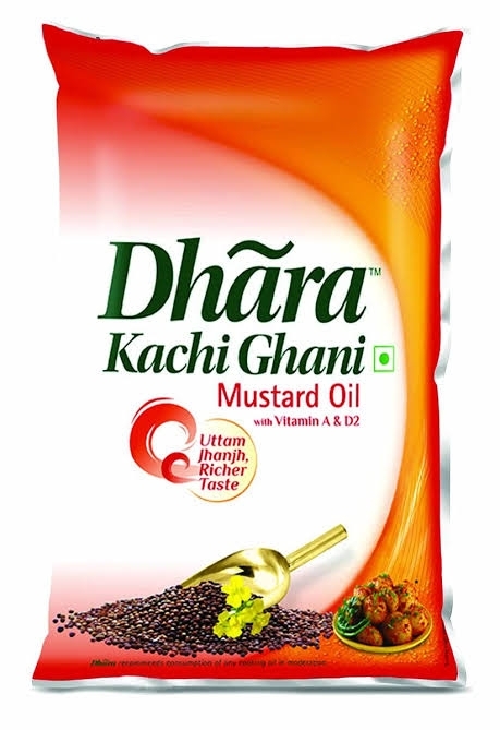 Dhara Kachi Ghani Mustard Oil - 1lt