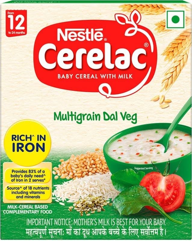 Nestle Cerelac From 12 To 24months - 300g, Multigrain Dal Veg