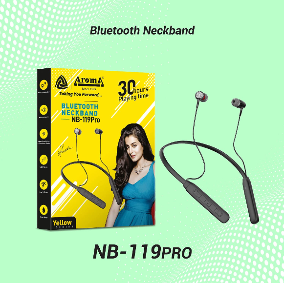 aroma yellow series nb119 stereo earphones