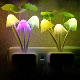 0239 Night Light Mushroom Lamp Colourful (Solar Sensor)