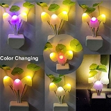 0239 Night Light Mushroom Lamp Colourful (Solar Sensor)