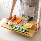 2395A NON-SLIP WOODEN BAMBOO CUTTING BOARD WITH ANTIBACTERIAL SURFACE