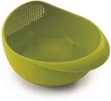 0108 KITCHEN PLASTIC BIG RICE BOWL STRAINER PERFECT SIZE FOR STORING AND STRAINING