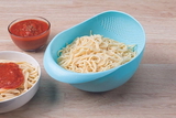 0108 KITCHEN PLASTIC BIG RICE BOWL STRAINER PERFECT SIZE FOR STORING AND STRAINING