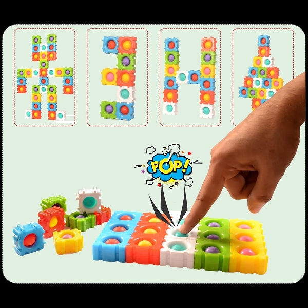 4788 POPIT PUZZLE GAME 30PC USED BY KIDS AND CHILDREN’S FOR PLAYING AND ENJOYING ETC.