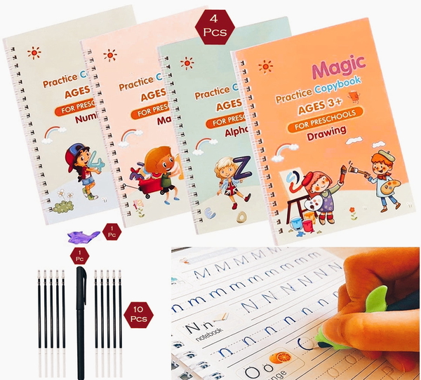 8075 4 PC MAGIC COPYBOOK WIDELY USED BY KIDS,