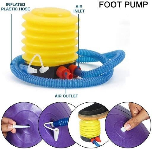 1680 PORTABLE FOOT AIR PUMP WITH HOSE
