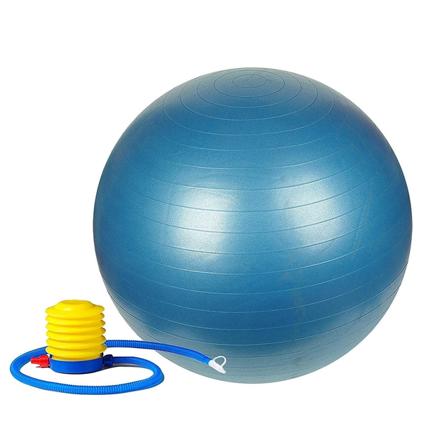 7428 HEAVY DUTY GYM BALL NON-SLIP STABILITY BALL WITH FOOT PUMP FOR TOTAL BODY FITNESS