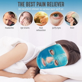 0380 COOLING GEL FACE MASK WITH STRAP-ON VELCRO, MEDIUM