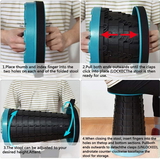 2501 FOLDABLE HEIGHT ADJUSTING STOOL SPACE SAVING TELESCOPIC STOOL
