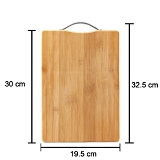 2475 NON-SLIP WOODEN BAMBOO CUTTING BOARD WITH ANTIBACTERIAL SURFACE