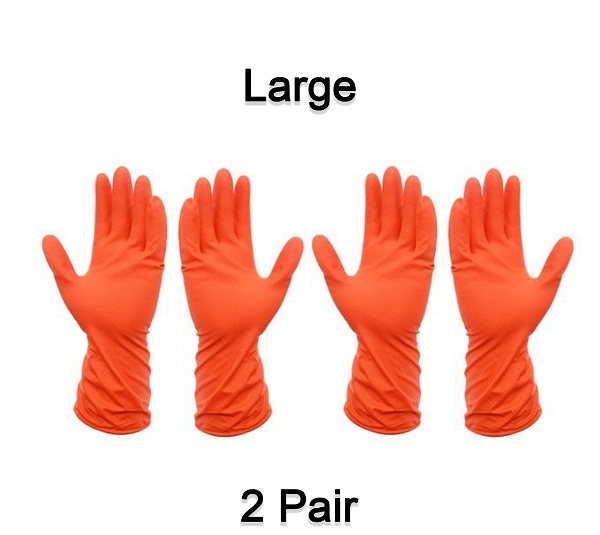 4851 2 PAIR LARGE ORANGE Gloves