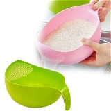 0156 RICE BOWL THICK DRAIN BASKET WITH HANDLE