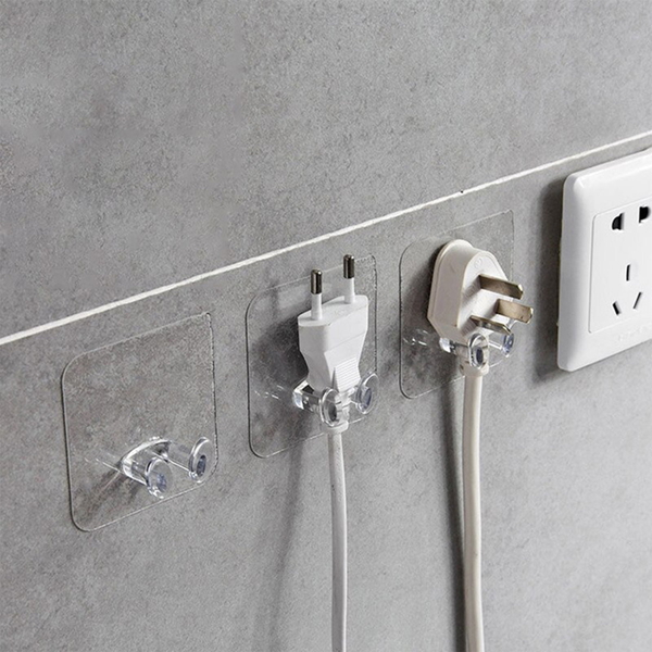 4861 TRANSPARENT MULTI-FUNCTION WALL STORAGE HOOKS