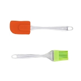 2825 2 IN 1 COMBO OF BIG BRUSH,SPATULA SET FOR PASTRY