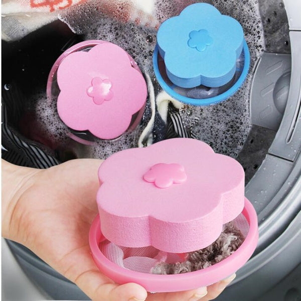 1446 WASHING MACHINE FLOATING FILTER LINT MESH BAG NET POUCH HAIR/LINT CATCHER