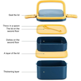 2838A DOUBLE-LAYER PORTABLE LUNCH BOX