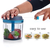 8107 GANESH MASTER CHOPPER WITH 5 STAINLESS STEEL BLADES, XL LARGE JUMBO CHOPPER (900 ML)