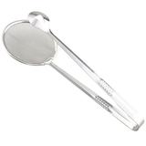 2412 2IN1 STAINLESS STEEL FILTER SPOON WITH CLIP FOOD KITCHEN OIL-FRYING MULTI-FUNCTIONAL