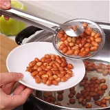 2412 2IN1 STAINLESS STEEL FILTER SPOON WITH CLIP FOOD KITCHEN OIL-FRYING MULTI-FUNCTIONAL