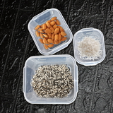 2748C 3 PCS SQUARE SHAPE FOOD GROCERY STORAGE CONTAINER