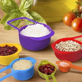 0811A PLASTIC MEASURING SPOONS FOR KITCHEN (6 PACK)