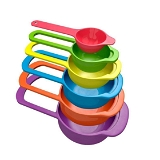 0811A PLASTIC MEASURING SPOONS FOR KITCHEN (6 PACK)