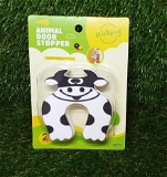 6039 CHILD SAFETY PROTECTION BABY SAFETY CUTE ANIMAL SECURITY CARD DOOR STOPPER (2PC SET)