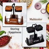 2070 MULTIPURPOSE MASALA/SPICE RACK CONTAINER WITH TRAY- SET OF 2PCS