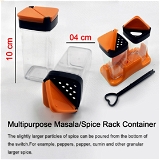 2070 MULTIPURPOSE MASALA/SPICE RACK CONTAINER WITH TRAY- SET OF 2PCS