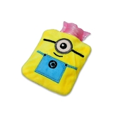 6506 MINIONS SMALL HOT WATER BAG WITH COVER FOR PAIN RELIEF 
