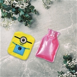 6506 MINIONS SMALL HOT WATER BAG WITH COVER FOR PAIN RELIEF 