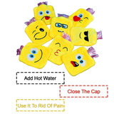 6535 1PC MIX EMOJI DESIGNS SMALL HOT WATER BAG WITH COVER 