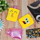 6535 1PC MIX EMOJI DESIGNS SMALL HOT WATER BAG WITH COVER 