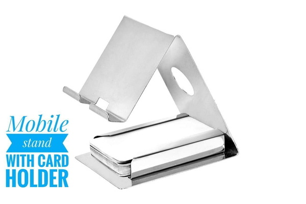 0622 MOBILE PHONE METAL STAND (SILVER)