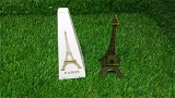 4733 ANTIQUE FINISH 3D METAL PARIS EIFFEL TOWER