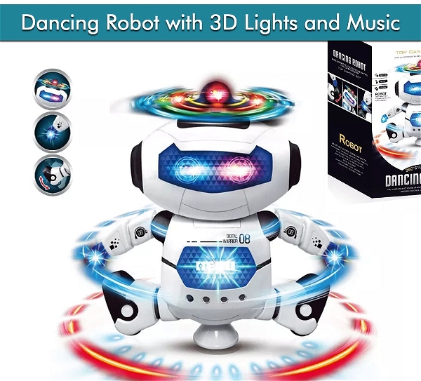 4462 ﻿DANCING ROBOT WITH 3D LIGHTS AND MUSIC.