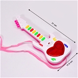 4464 BATTERY OPERATED MUSICAL INSTRUMENTS MINI GUITAR TOYS AND LIGHT FOR 3+YEARS OLD KIDS.