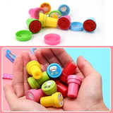 4803 EMOTICON STAMPS 8 PIECES IN ROUND SHAPE STAMP FOR KIDS