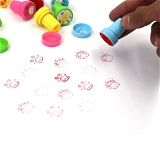 4803 EMOTICON STAMPS 8 PIECES IN ROUND SHAPE STAMP FOR KIDS
