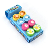 4803 EMOTICON STAMPS 8 PIECES IN ROUND SHAPE STAMP FOR KIDS