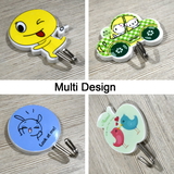 4728 PLASTIC SELF-ADHESIVE KITCHEN 3PC HOOKS