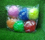 6074 BATH SHOWER LOOFAH SPONGE POUF BODY SCRUBBER (PACK OF 6PCS)