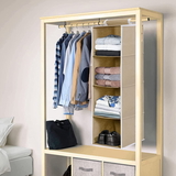 6743 FABRIC HANGING 4-SHELF CLOSET CLOTH ORGANIZER