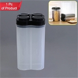 0764 AIRTIGHT TRANSPARENT PLASTIC FOOD STORAGE 4 SECTION LOCK CONTAINER
