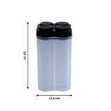 0764 AIRTIGHT TRANSPARENT PLASTIC FOOD STORAGE 4 SECTION LOCK CONTAINER
