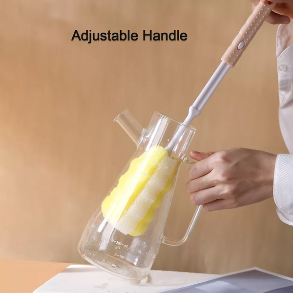7440 SPONGE HEAD HOUSEHOLD KITCHEN CLEANING TOOL MILK BOTTLE CUP MUG BRUSH - 35