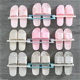 1122A PLASTIC FOLDING SHOE RACK ORGANIZER WITH WALL MOUNTED - 75