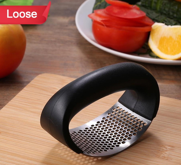2350 MULTIPURPOSE GARLIC PRESSER SQUEEZE PRESS CRUSHER STAINLESS STEEL WITHOUT BOX
